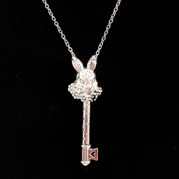 Alice’s Adventures In Wonderland Rabbit Necklace - Picture 3 of 5